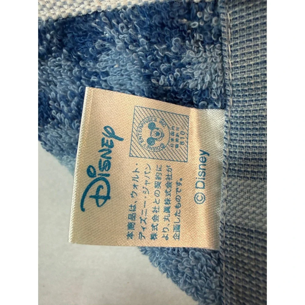 Vintage Disney Donald Duck Mini Hand Towel Washcloth Japan Blue Nautical Anchor‎